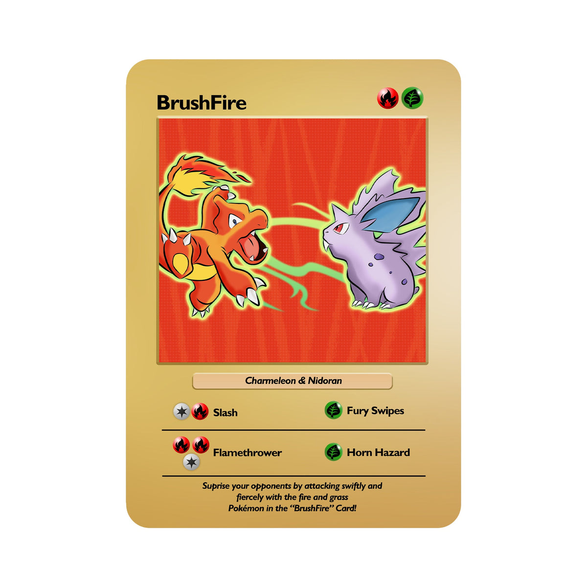 BrushFire Theme Metal Orica Card-1