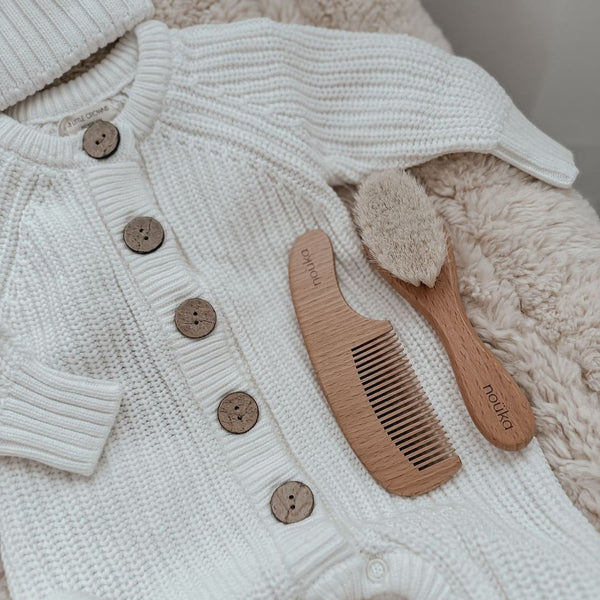 Brush & Comb Set | Wood | Noüka-2
