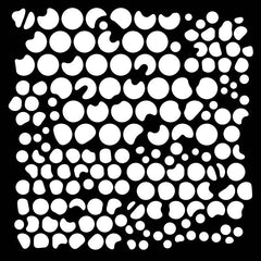 Woodware Bubbles 6 in x 6 in Stencil-1