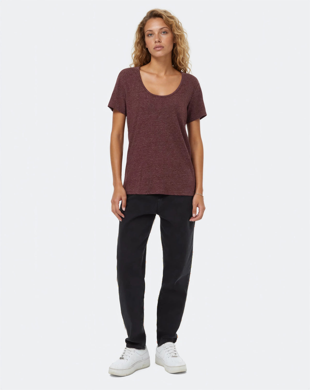 Hemp Scoop Neck T-Shirt-1