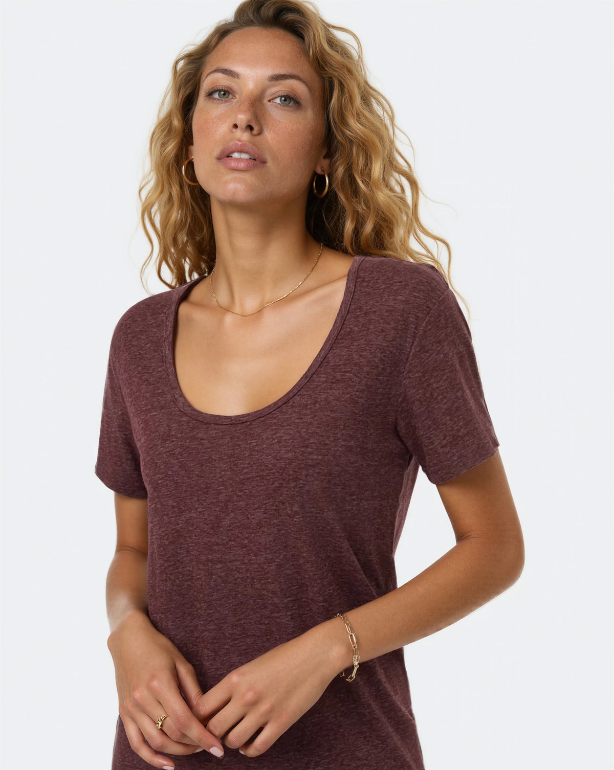 Hemp Scoop Neck T-Shirt-3
