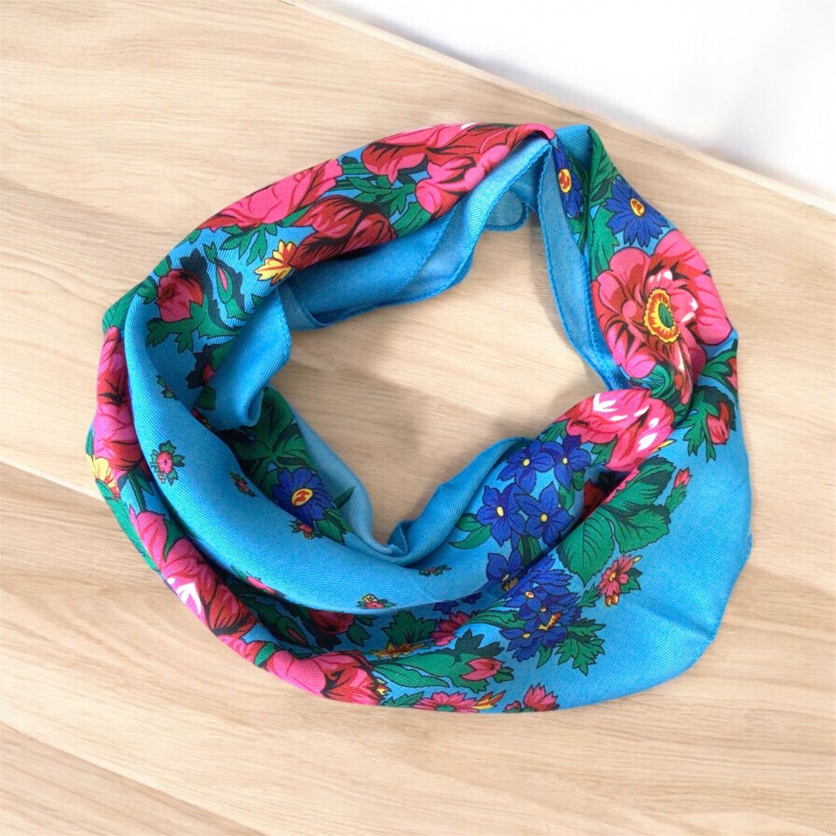Turquoise Kokum Scarf-3