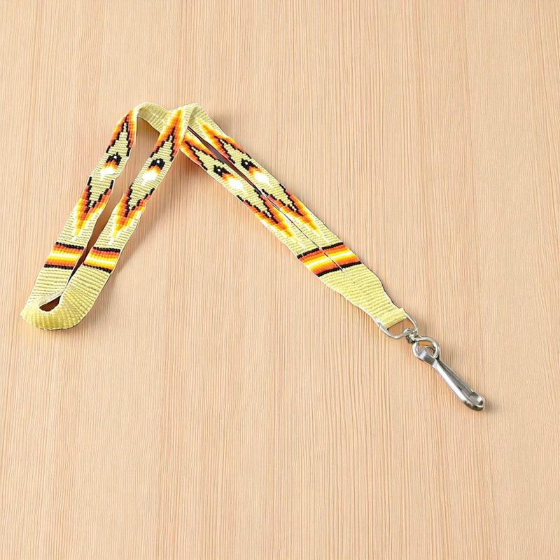 Light Yellow Native Beaded Lanyard-2
