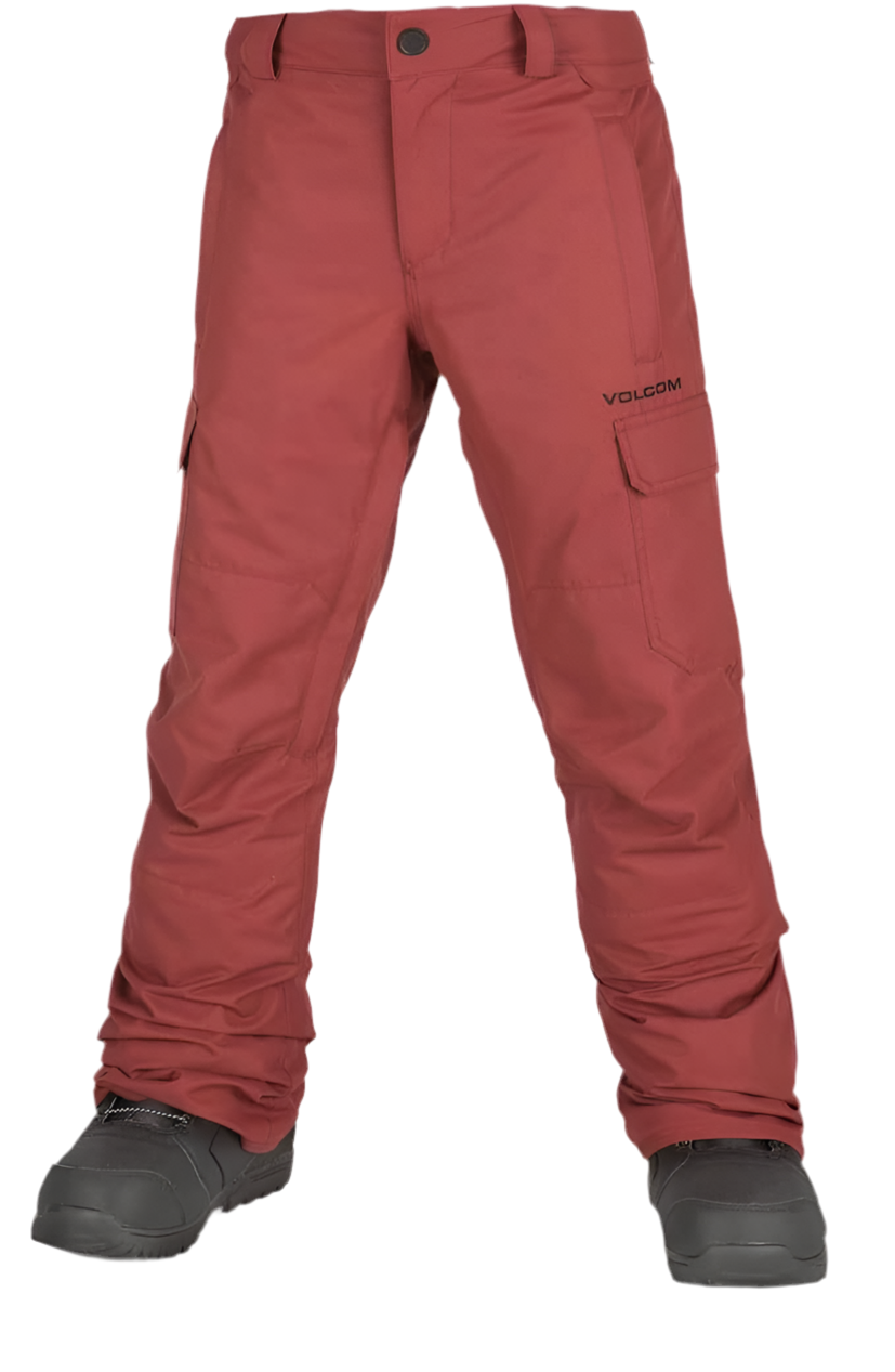 Volcom 'Cargo' Insulated Snowpants - Beetroot (KIDS)-1