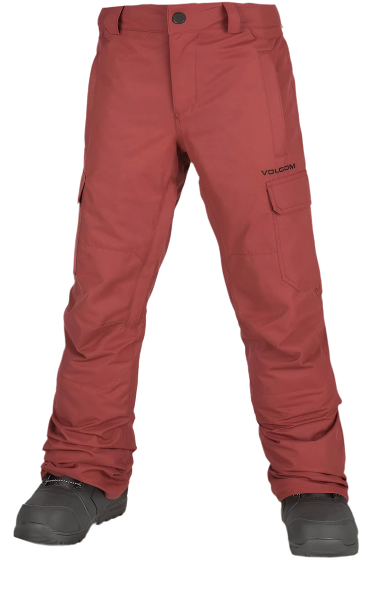 Volcom 'Cargo' Insulated Snowpants - Beetroot (KIDS)-1