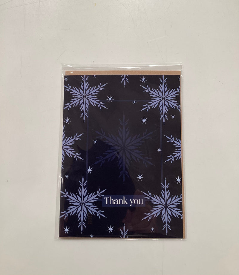Thank You Snowflake Greeting Card-2