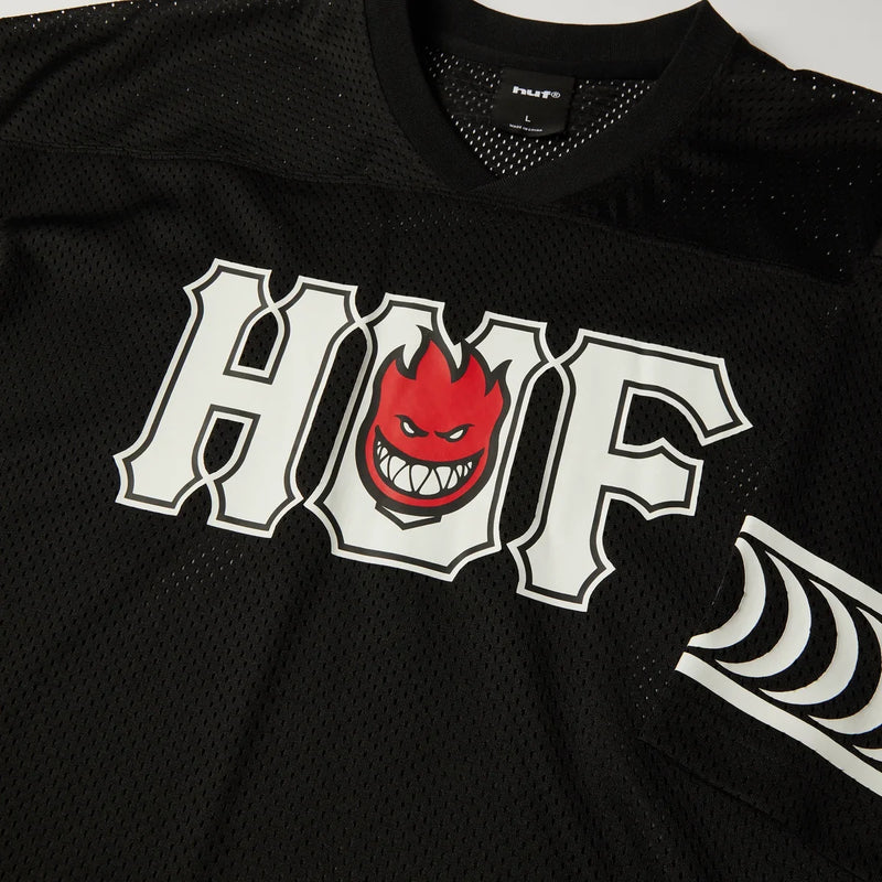 HUF x Spitfire 'End Zone' Jersey - Black-3