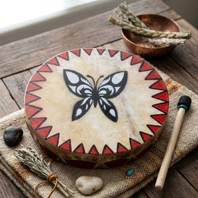 Butterfly 12” Hand drum-1