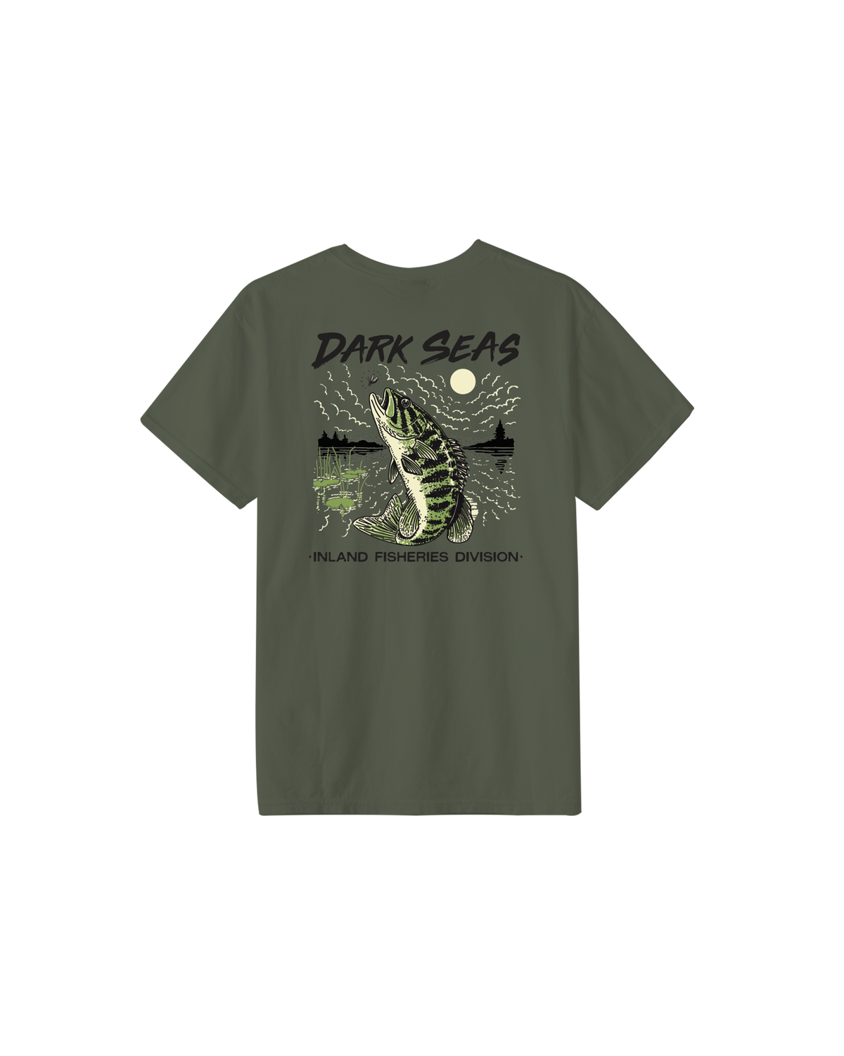 Dark Seas 'Small Mouth' Tee - Bronze Green-2