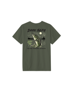 Dark Seas 'Small Mouth' Tee - Bronze Green-2