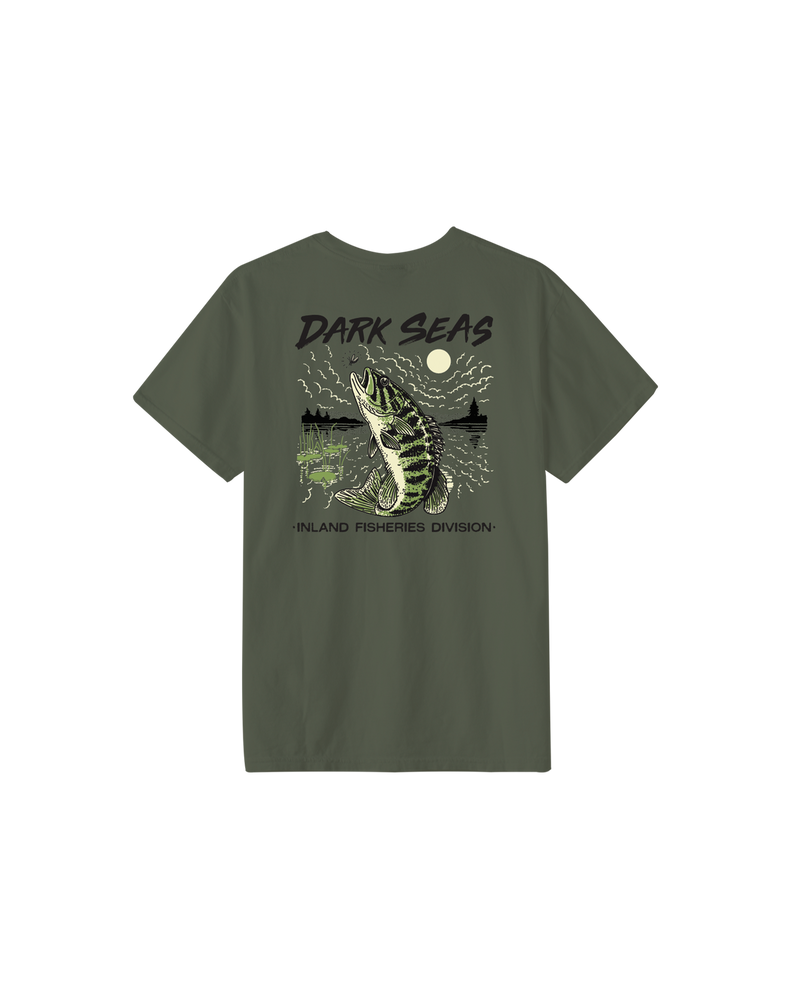 Dark Seas 'Small Mouth' Tee - Bronze Green-2