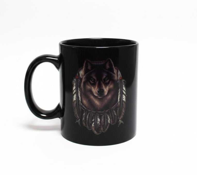 Southwestern Style Black Ceramic mug
