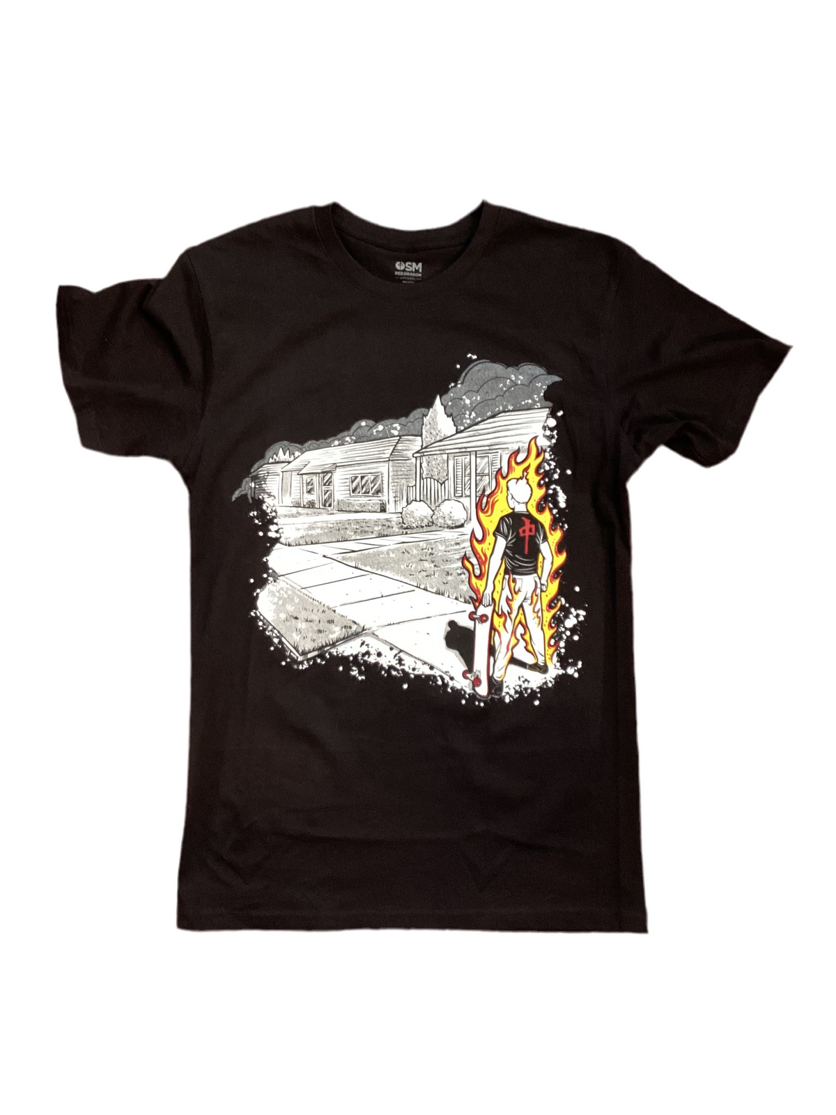Red Dragon 'Suburbs' Tee - Black-1