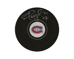 Palet de hockey dédicacé Shayne Corson des Canadiens de Montréal, modèle Autograph-1