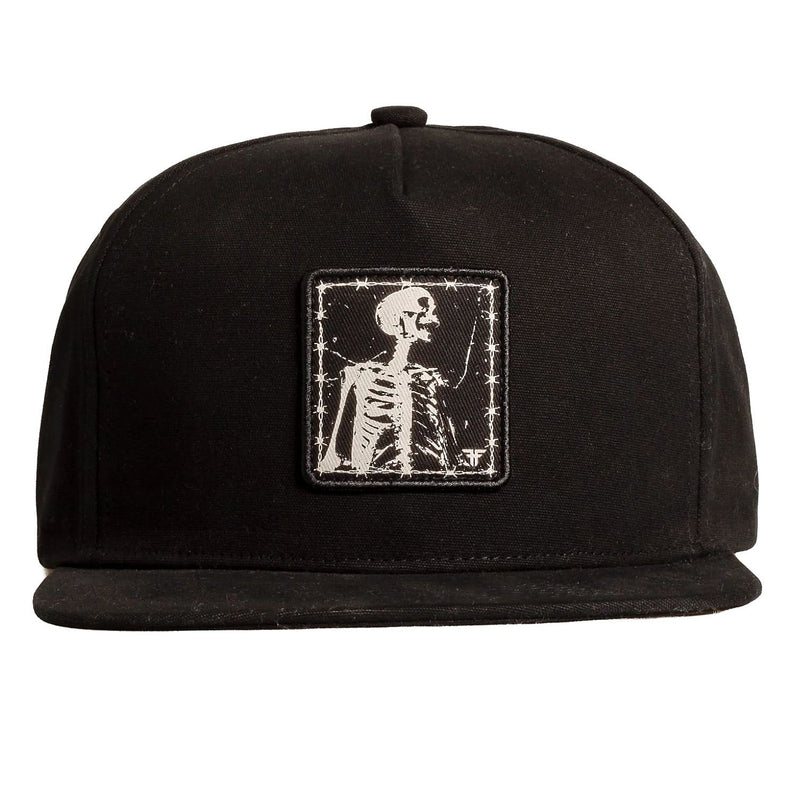Fallen 'Barbed Bones' Snapback Cap - Black/White-1