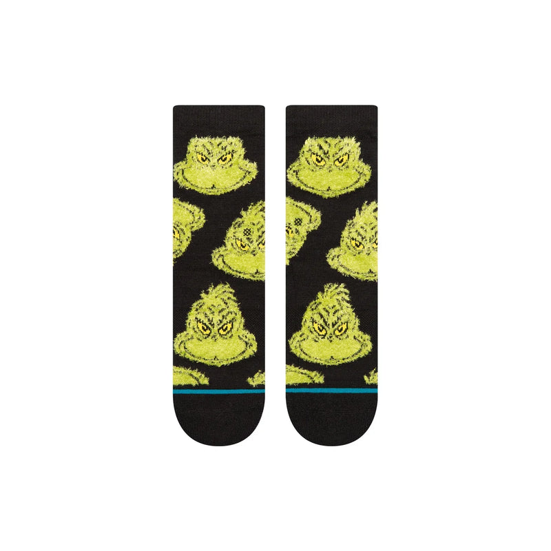 Stance x The Grinch 'Mean One' Socks - Black (KIDS)-1