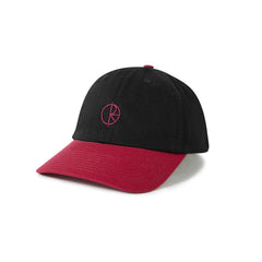 Polar Skate Co. 'Sai Stroke Logo' Cap - Black/Redcurrant-1