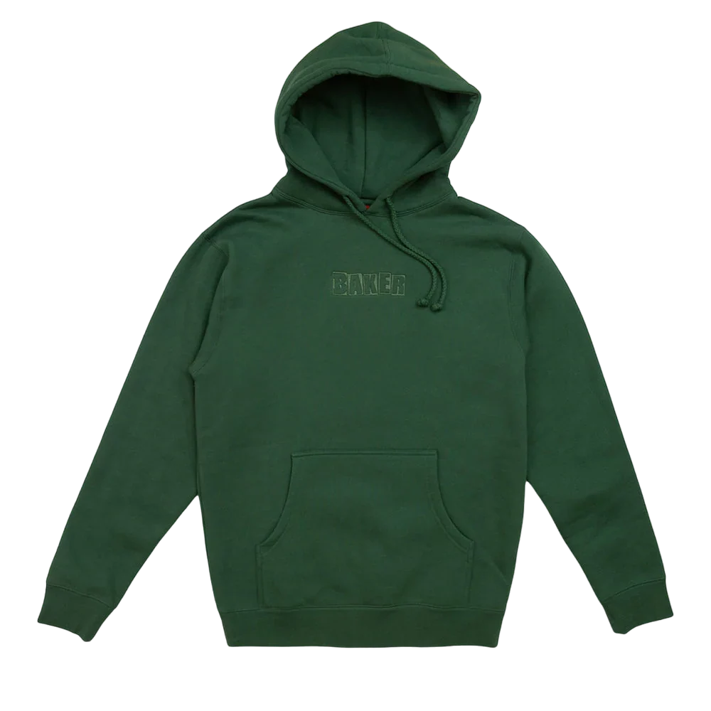 Baker 'Brand Logo' Hoodie - Dark Green-1