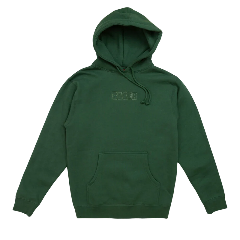 Baker 'Brand Logo' Hoodie - Dark Green-1