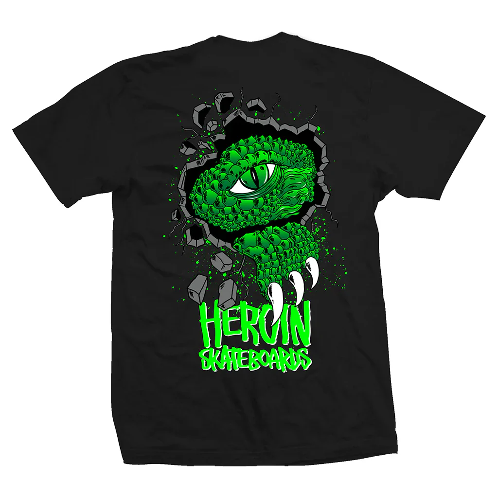 Heroin Skateboards 'Swamp Killer' Tee - Black-2