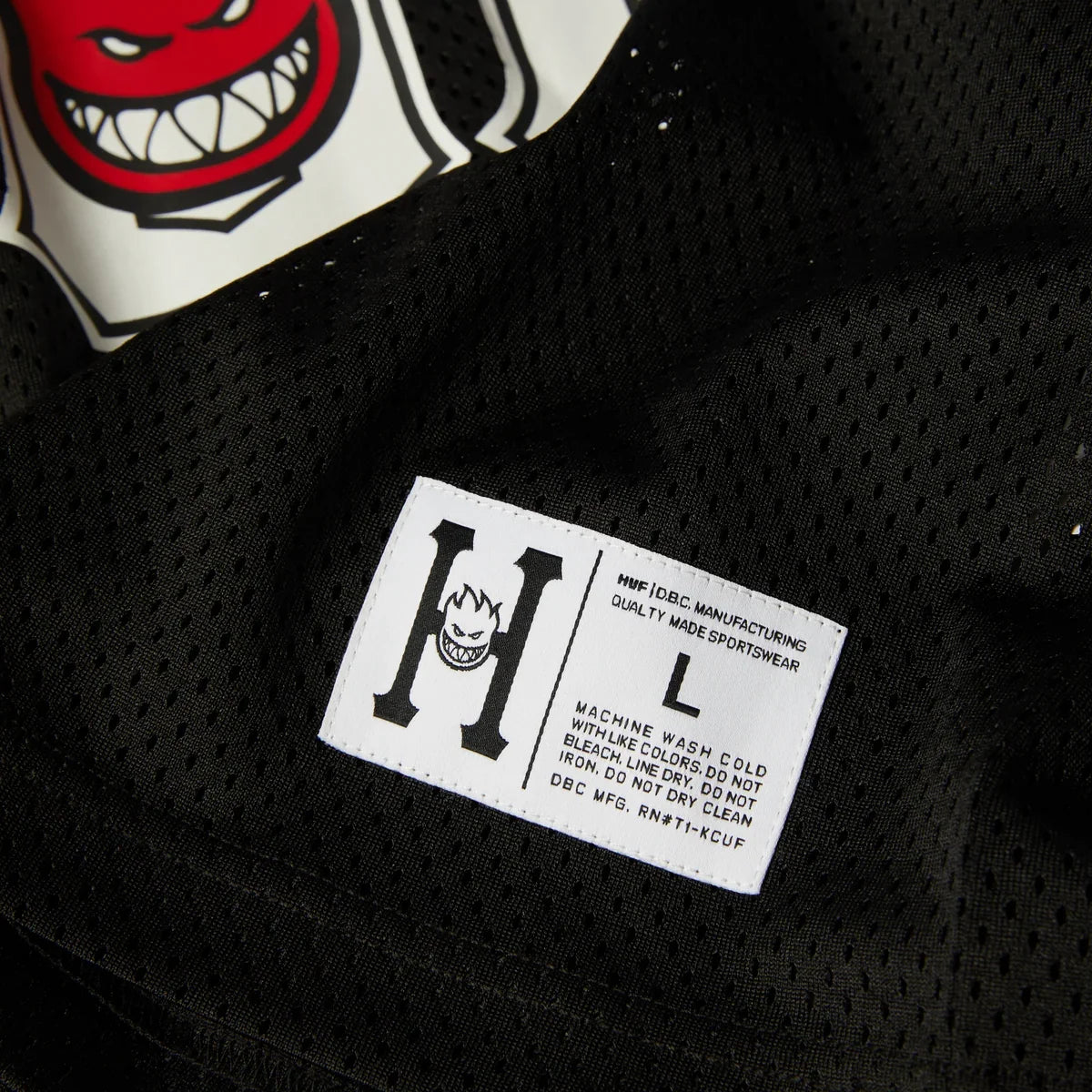 HUF x Spitfire 'End Zone' Jersey - Black-4