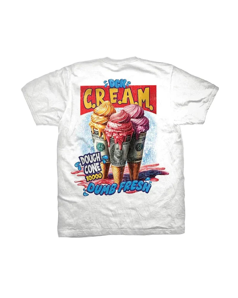 DGK 'Dough Cone' Heavyweight Tee - White-2
