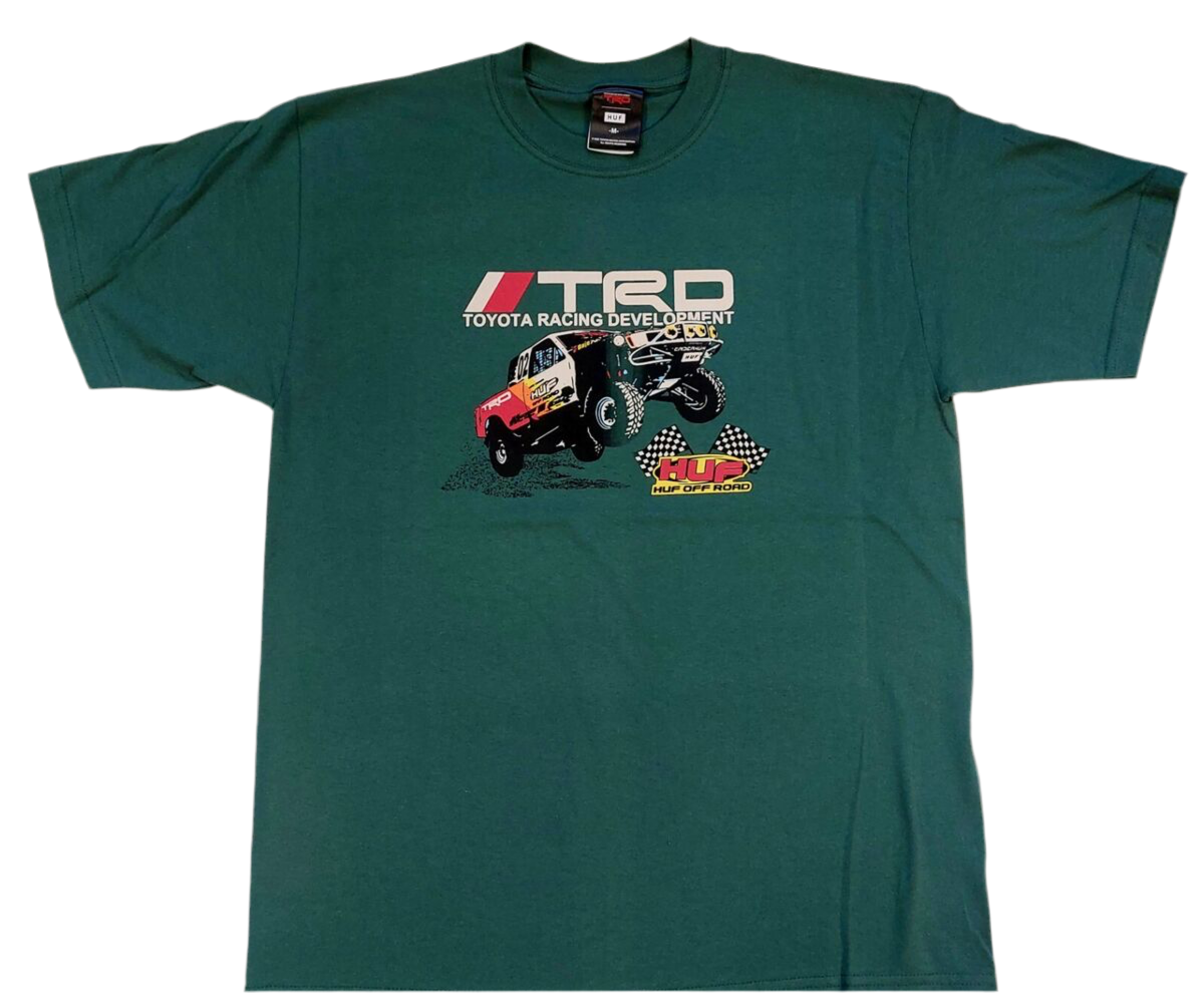 HUF X Toyota 'Racing Development' Tee - Ensenada Green-1
