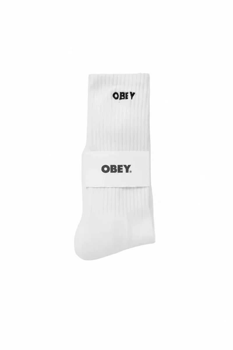 Obey 'Bold' Socks - White-1