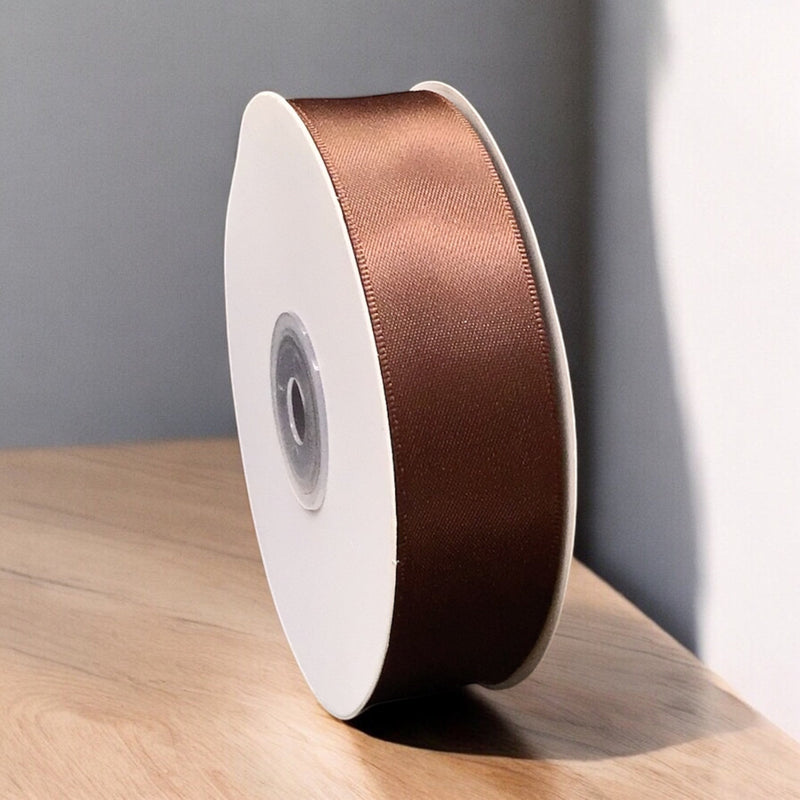 30 Meter Double Face Brown Ribbon Roll#846-1