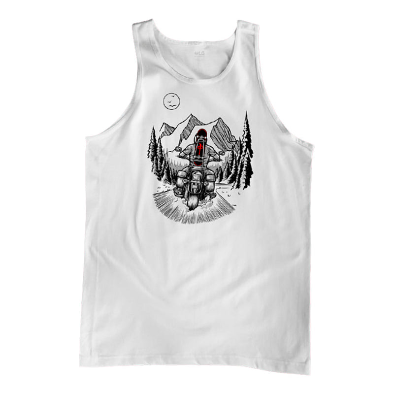 Red Dragon 'Road Trip' Tank Top - White-1