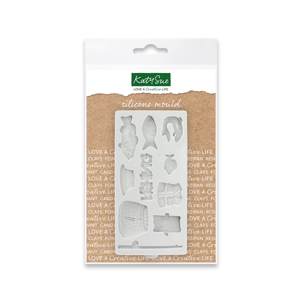 Miniature Gone Fishing Silicone Mould-1