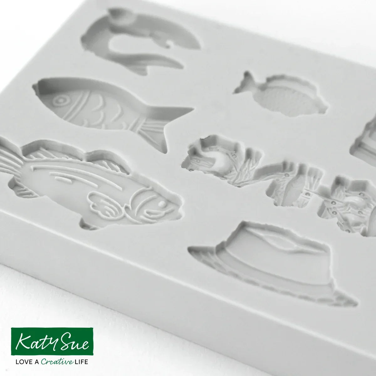 Miniature Gone Fishing Silicone Mould-3