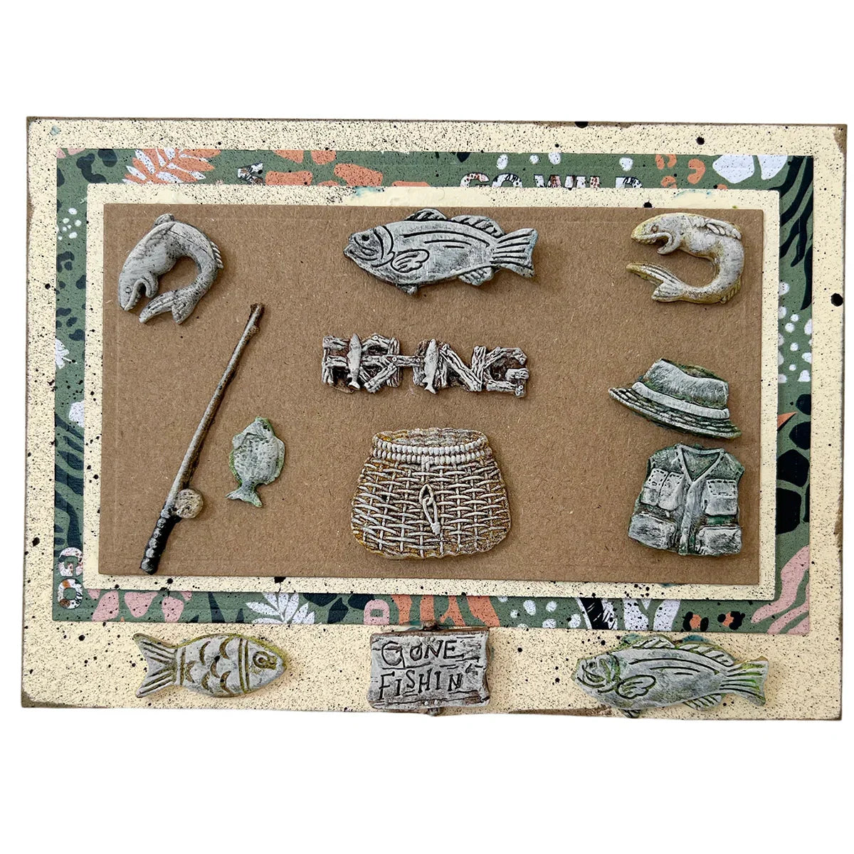 Miniature Gone Fishing Silicone Mould-5