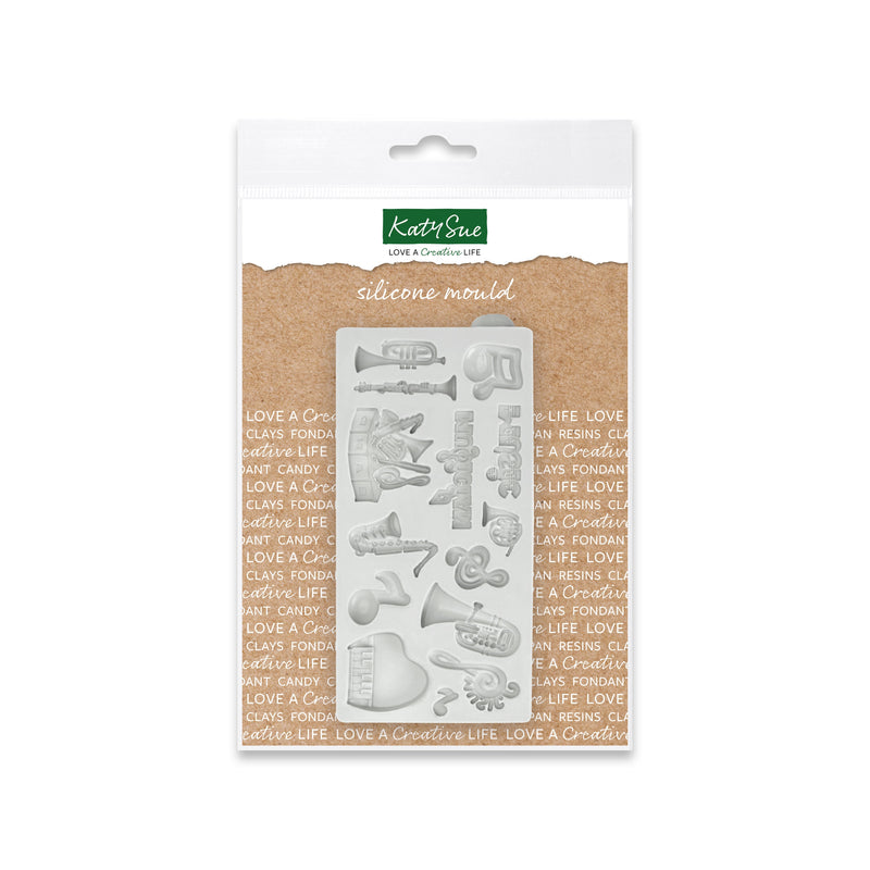 Miniature Music Set Silicone Mould-1