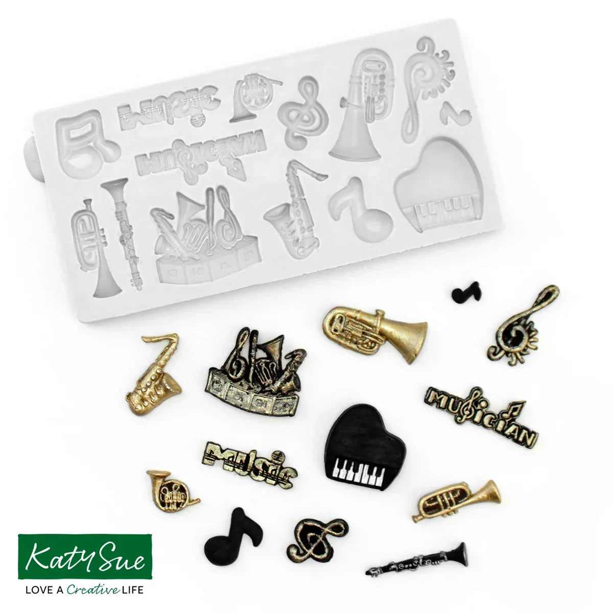 Miniature Music Set Silicone Mould-2