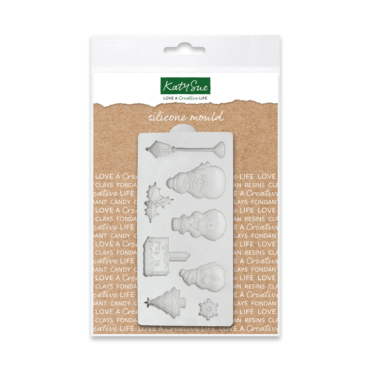 Miniature Let it Snow Silicone Mould-1
