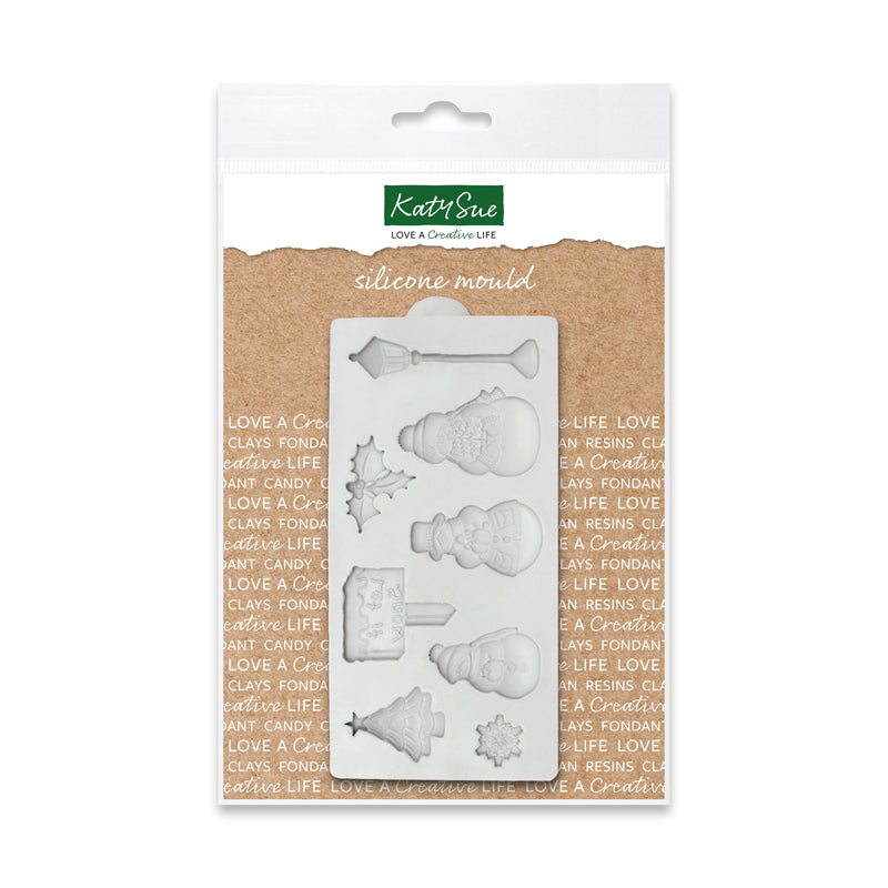Miniature Let it Snow Silicone Mould-1