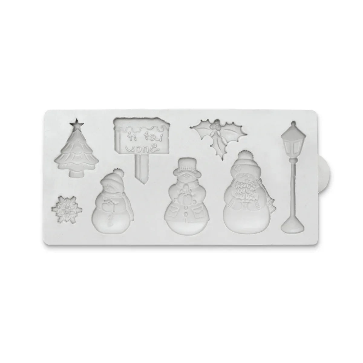 Miniature Let it Snow Silicone Mould-2