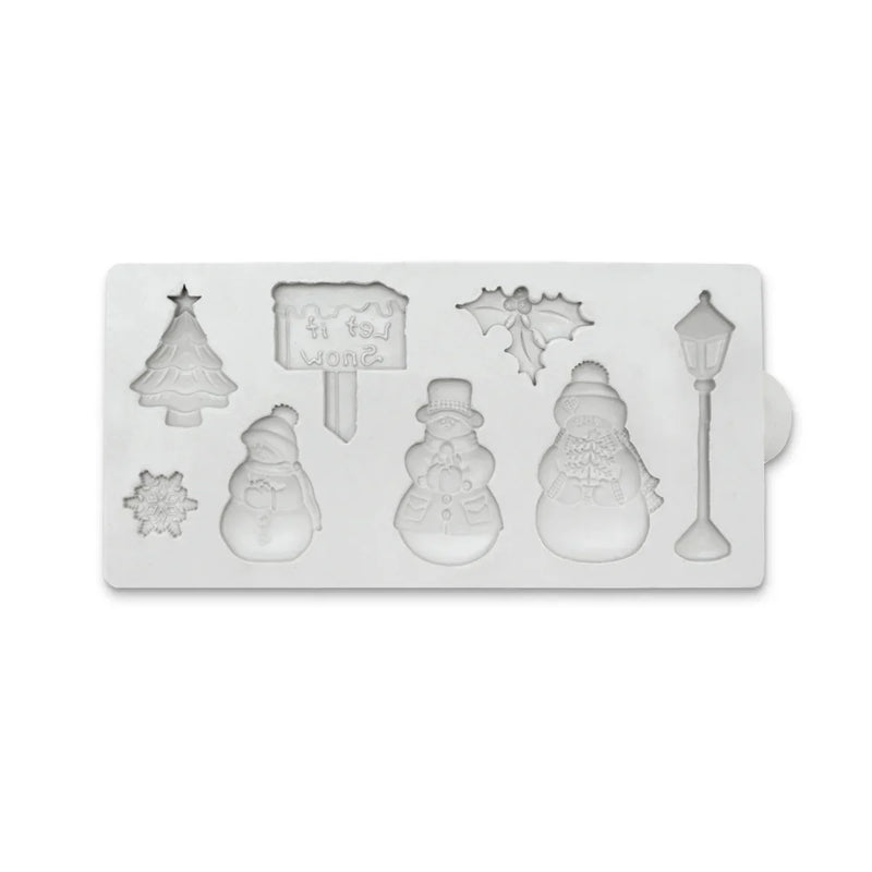 Miniature Let it Snow Silicone Mould-2