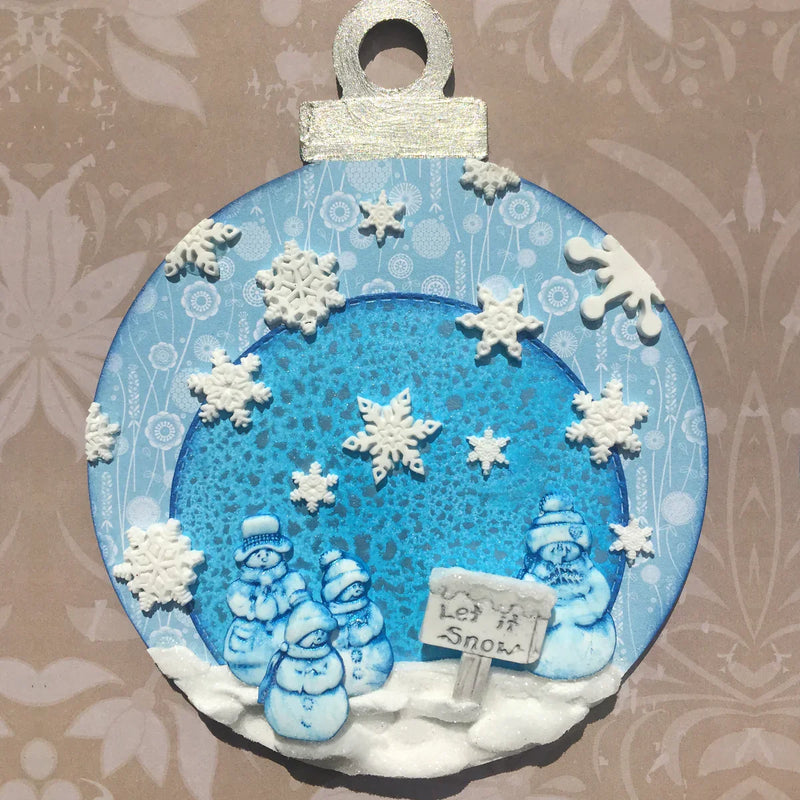 Miniature Let it Snow Silicone Mould-4