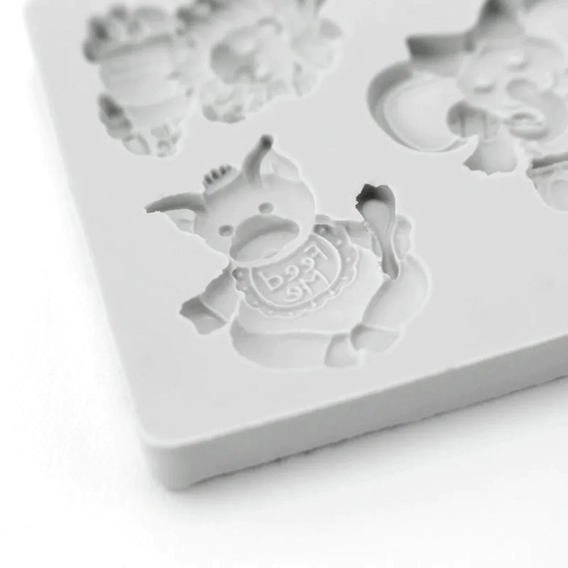 Moule en silicone pour boutons animaux miniatures-4