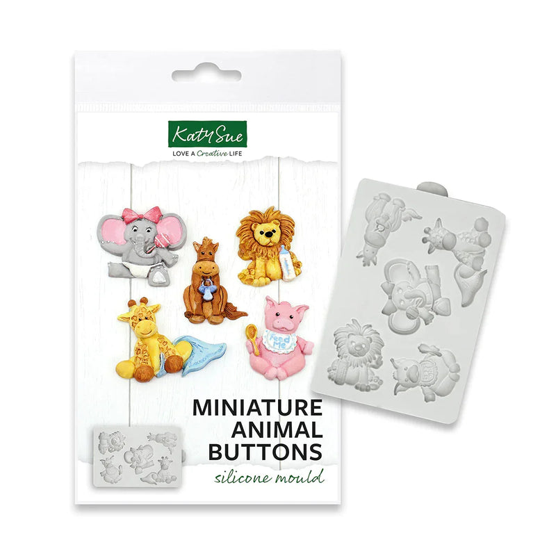 Moule en silicone pour boutons animaux miniatures-2