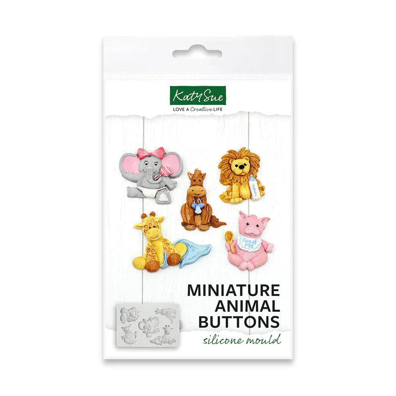 Moule en silicone pour boutons animaux miniatures-1