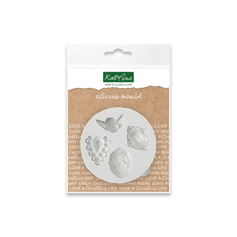 Miniature Classical Brooches Silicone Mould-1