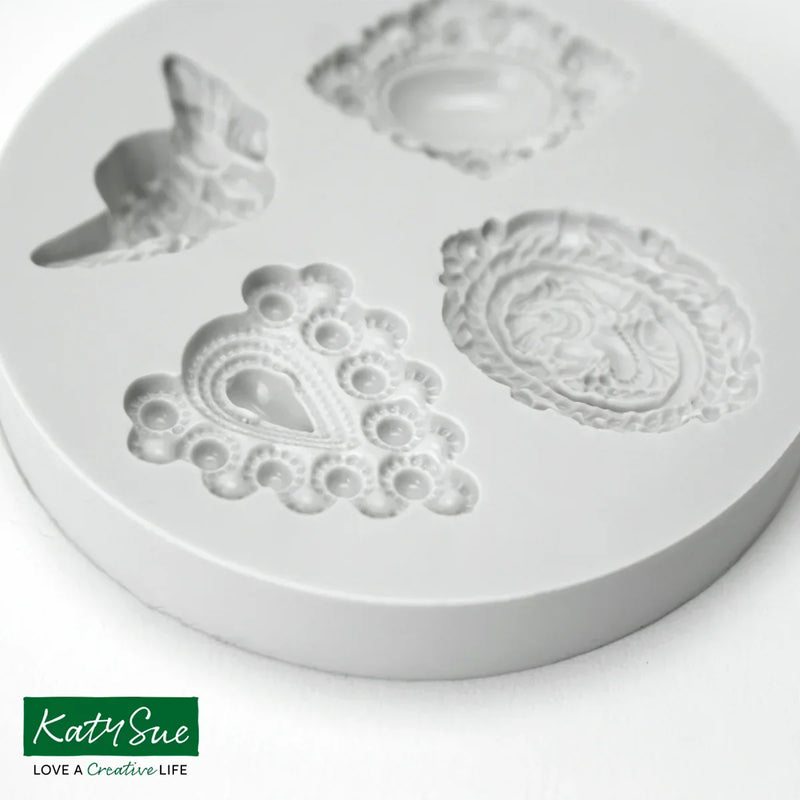 Miniature Classical Brooches Silicone Mould-2