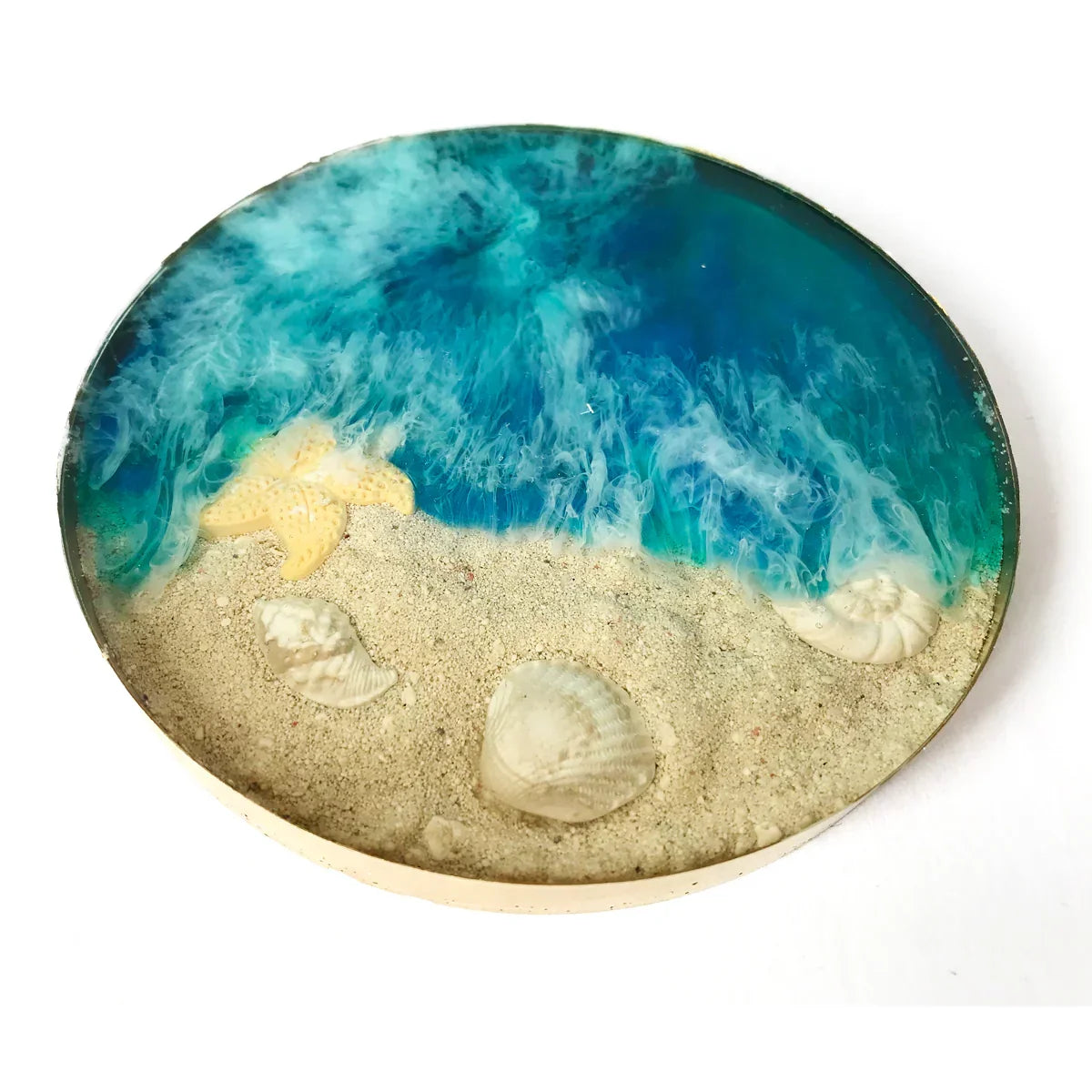 Molde de silicona de caracolas y estrellas de mar en miniatura-8