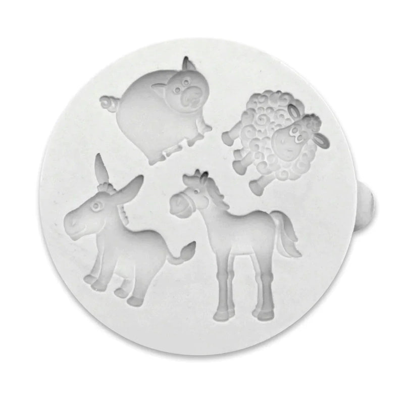 Miniature Farm Animals Silicone Mould-2