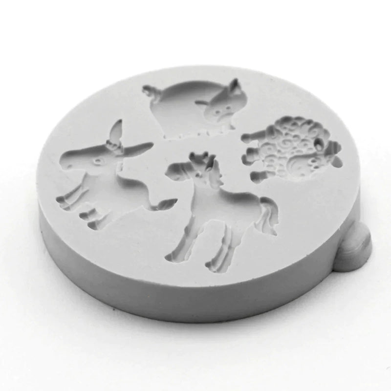 Miniature Farm Animals Silicone Mould-3
