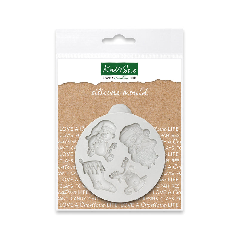 Molde de silicona para miniaturas navideñas-1