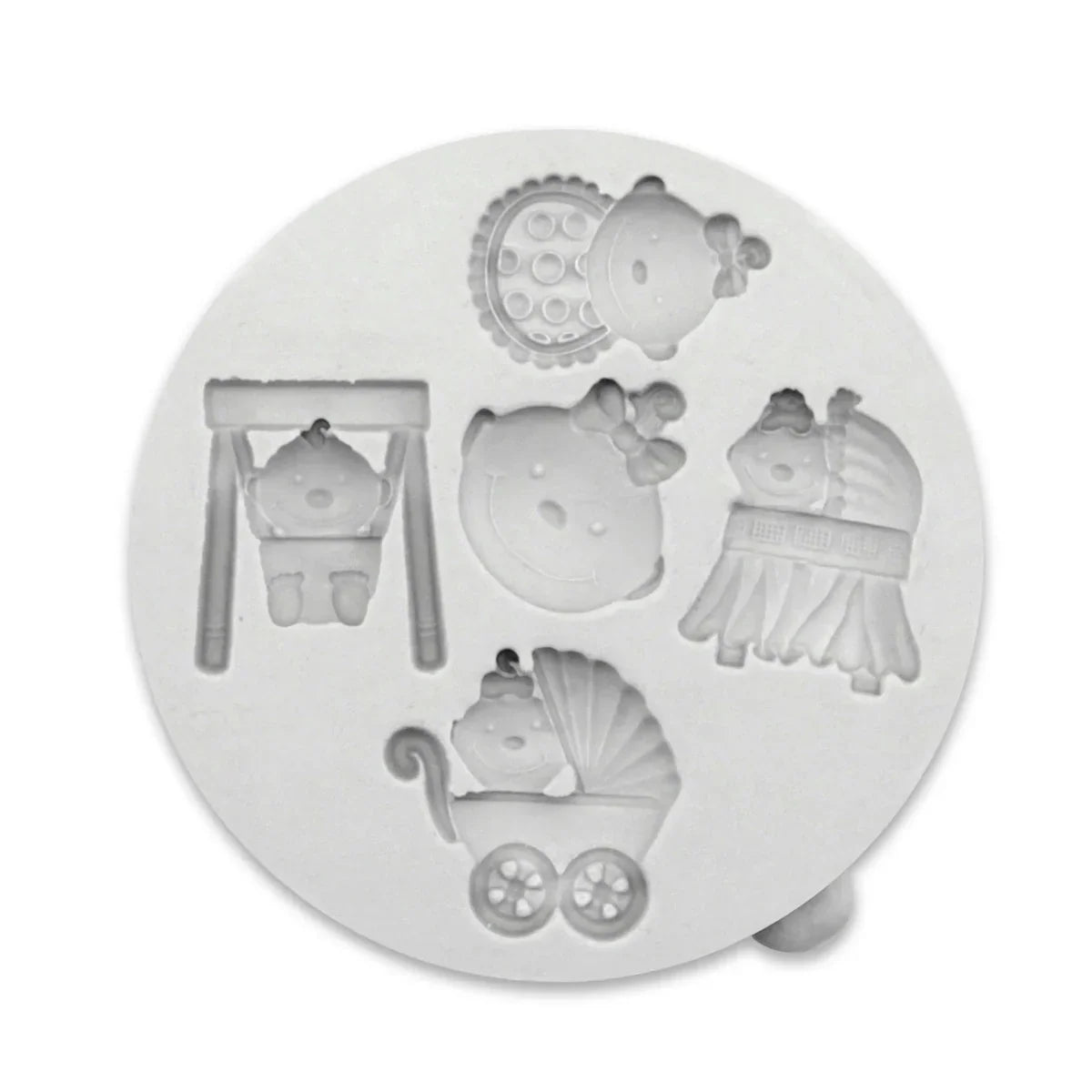 Miniature Baby Girl Silicone Mould-2